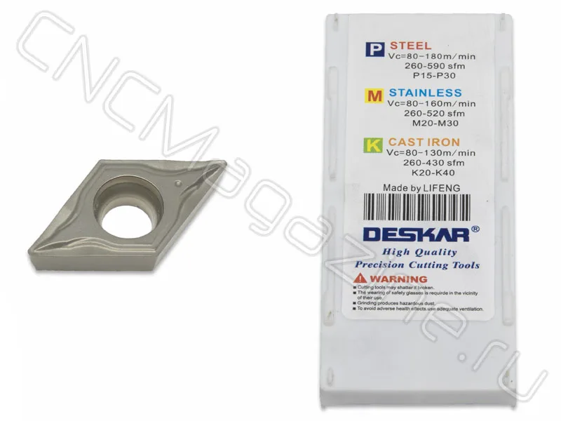 DCMT11T304-FG LF90 пластина для точения DESKAR, арт. 25796