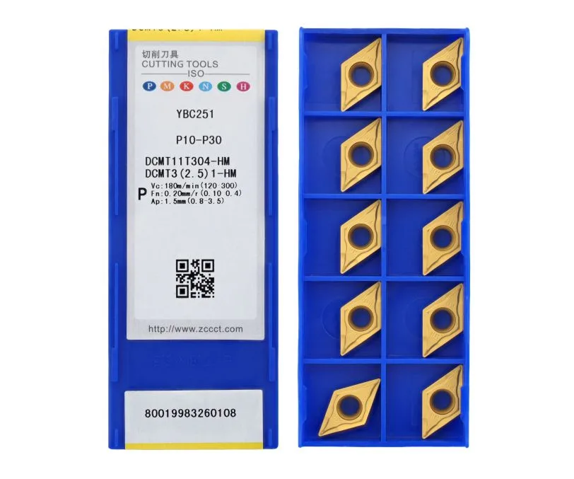 Пластина токарная для точения ZCC CT DCMT11T304-HM-YBC251, арт. 00064000: фото 2