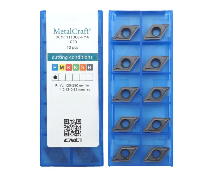 Пластина токарная для точения MetalCraft DCMT11T308-PM4-1020, арт. 00090586: фото 2