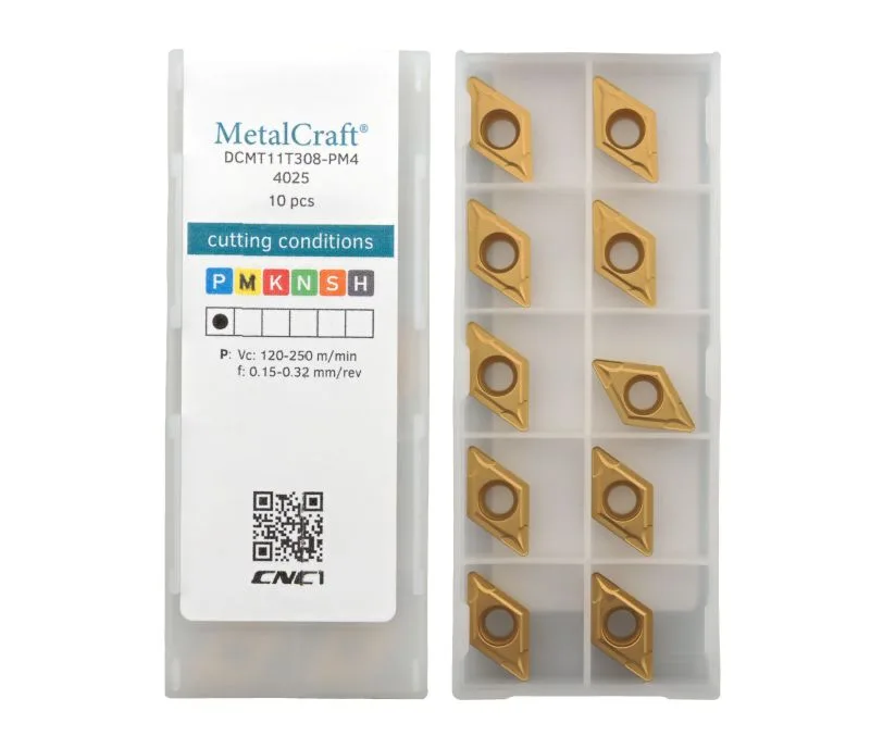 Пластина токарная для точения MetalCraft DCMT11T308-PM4-4025, арт. 00083210: фото 2