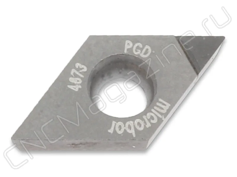 DCMW070202F00000N-A028 DMB2018 пластина для точения с одной напайкой из PCD Microbor, арт. 20219