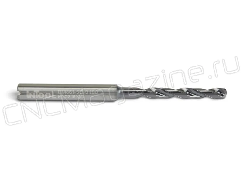 Сверло твердосплавное по металлу 4 мм DM861-5C-0400 ц/х Intool, арт. 17118