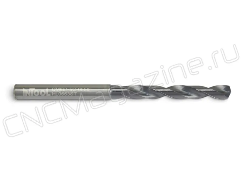 Сверло твердосплавное по металлу 5.5 мм DM861-5C-0550 ц/х Intool, арт. 17121
