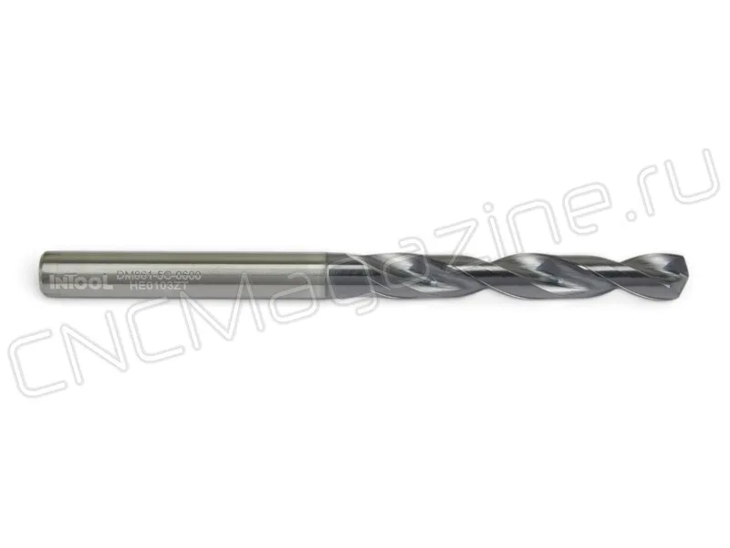 Сверло твердосплавное по металлу 6 мм DM861-5C-0600 ц/х Intool, арт. 17122