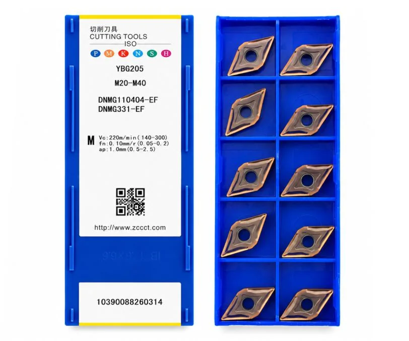 Пластина токарная для точения ZCC CT DNMG110404-EF-YBG205, арт. 00126658: фото 2