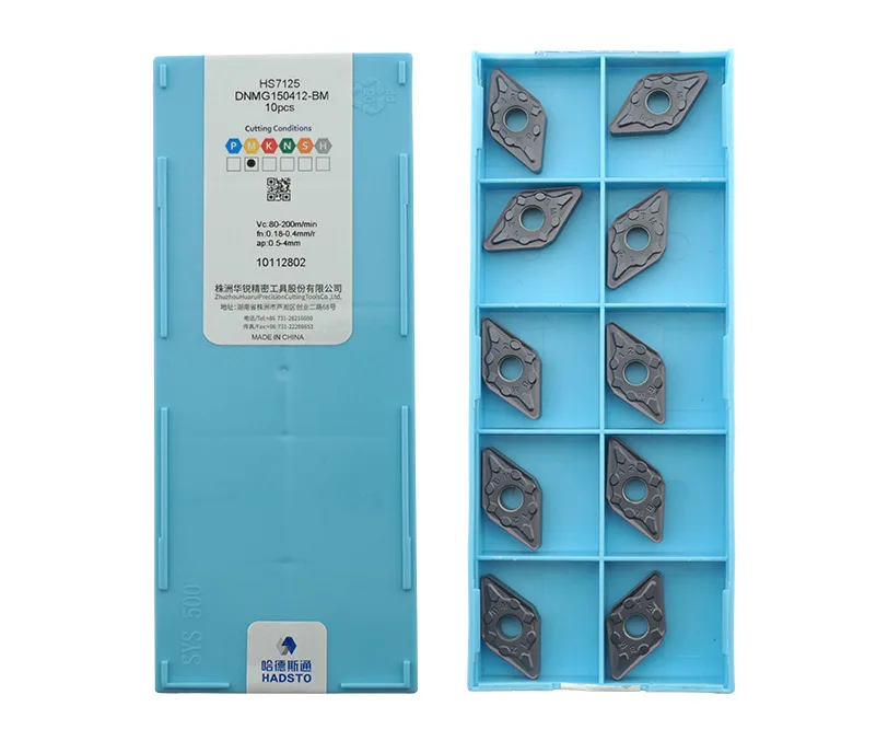 Пластина токарная для точения HADSTO DNMG150412-BM-HS7125, арт. 00071319: фото 2