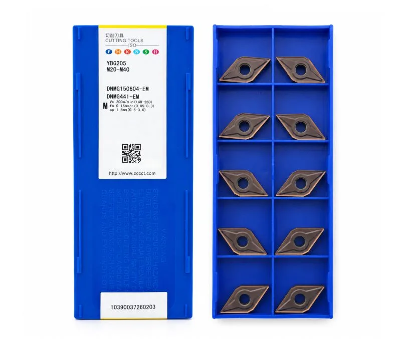 Пластина токарная для точения ZCC CT DNMG150604-EM-YBG205, арт. 00126664: фото 2
