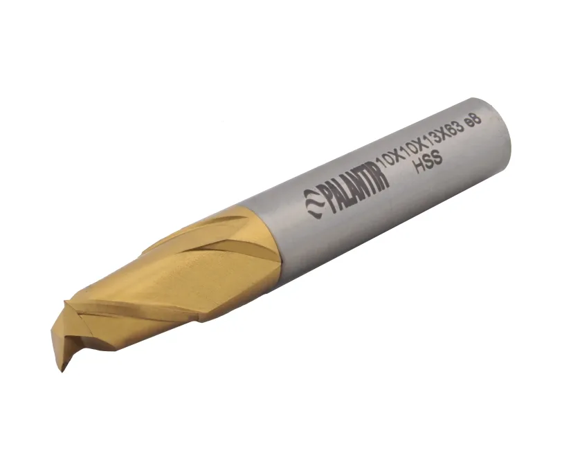 Фреза концевая (PALANTIR) из быстрорежущей стали EMP-2F-10x63-HSS-TiN, арт. 00098172