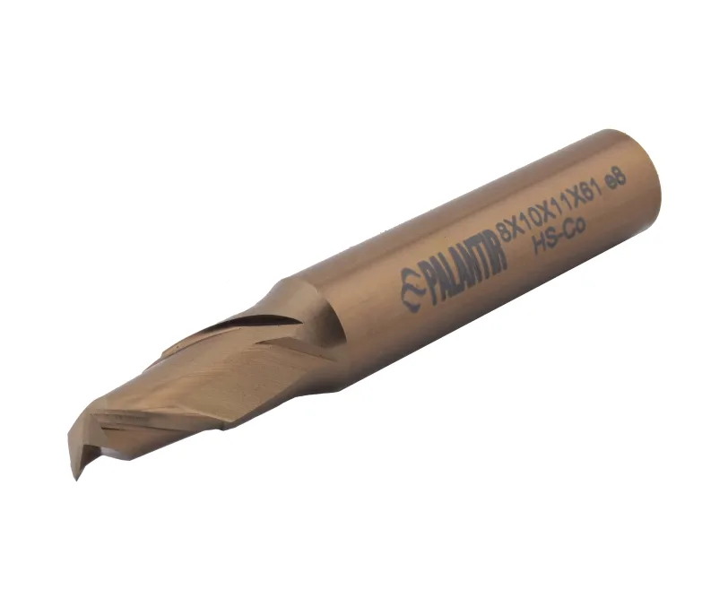 Фреза концевая (PALANTIR) из быстрорежущей стали EMP-2F-8x61-HSCo-8-BR, арт. 00098175