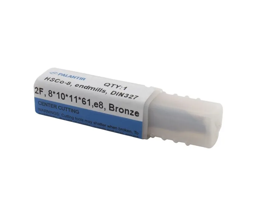 Фреза концевая (PALANTIR) из быстрорежущей стали EMP-2F-8x61-HSCo-8-BR, арт. 00098175: фото 3