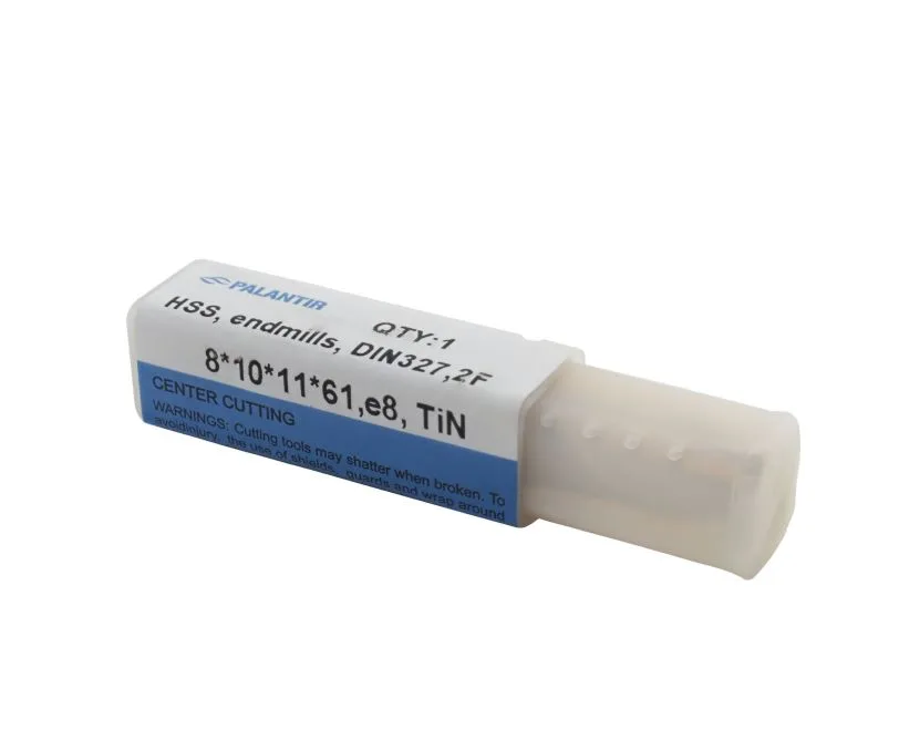 Фреза концевая (PALANTIR) из быстрорежущей стали EMP-2F-8x61-HSS-TiN, арт. 00098171: фото 3