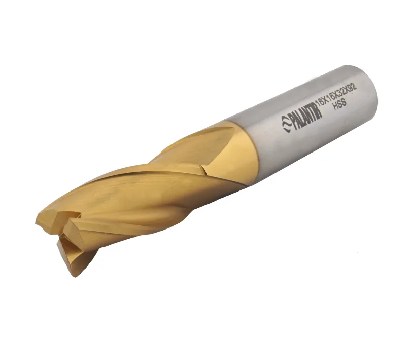 Фреза концевая (PALANTIR) из быстрорежущей стали EMP-3F-16x92-HSS-TiN, арт. 00098139