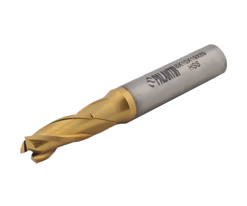 Фреза концевая (PALANTIR) из быстрорежущей стали EMP-3F-8x69-HSS-TiN, арт. 00098137