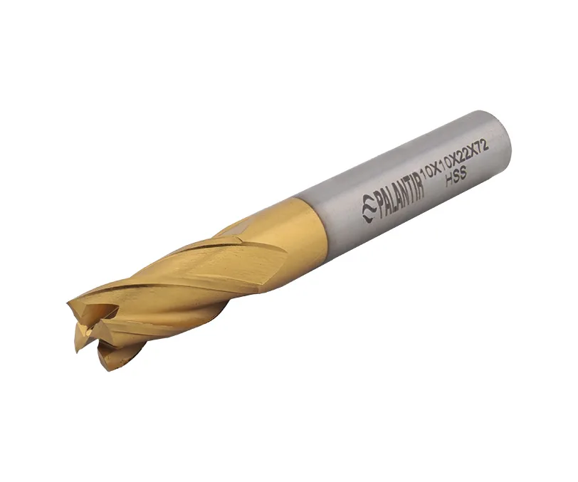 Фреза концевая (PALANTIR) из быстрорежущей стали EMP-4F-10x72-HSS-TiN, арт. 00098148