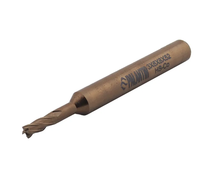 Фреза концевая (PALANTIR) из быстрорежущей стали EMP-4F-3x52-HSCo-8-BR, арт. 00098158
