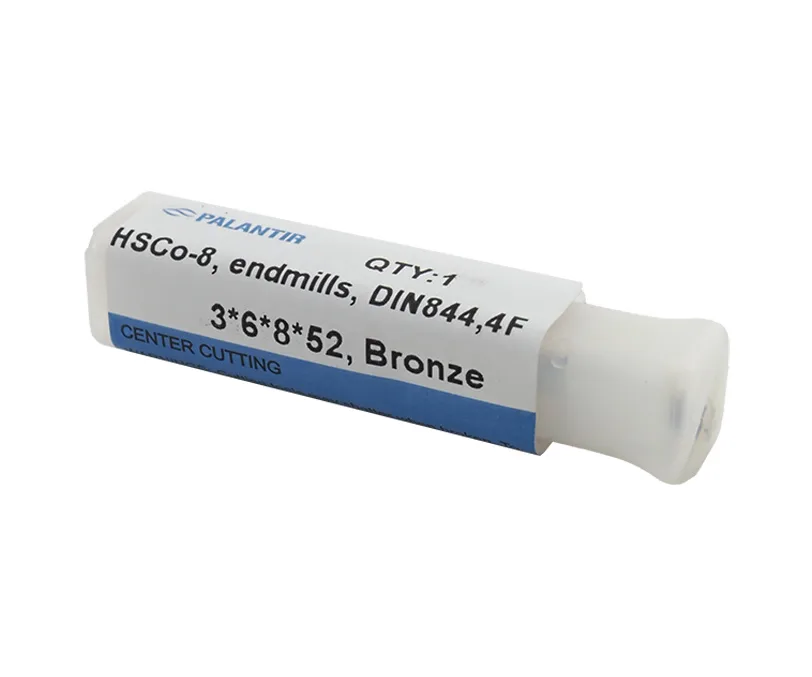 Фреза концевая (PALANTIR) из быстрорежущей стали EMP-4F-3x52-HSCo-8-BR, арт. 00098158: фото 3
