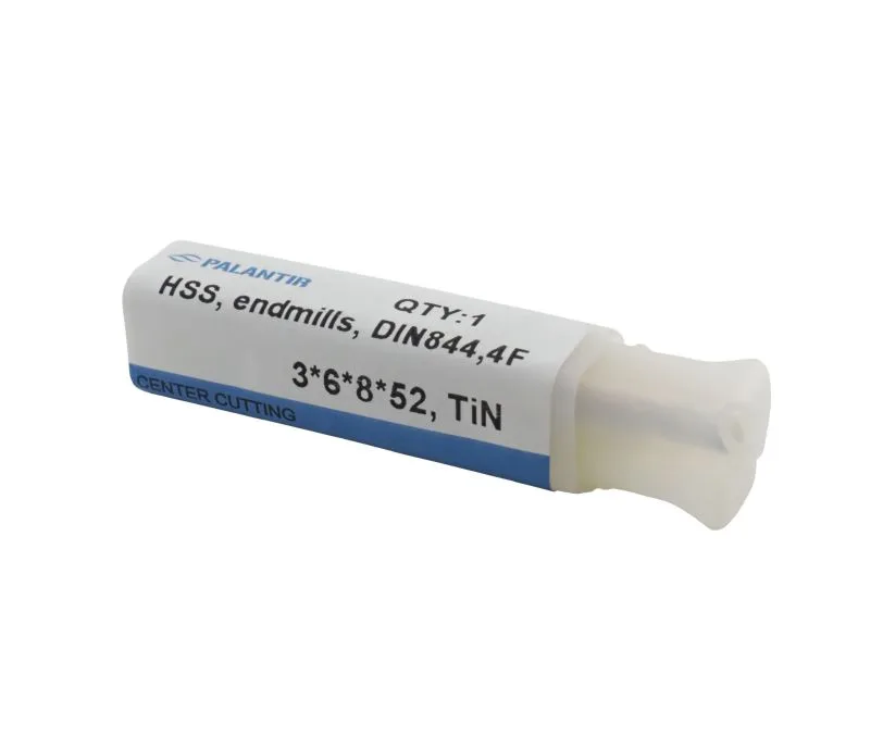 Фреза концевая (PALANTIR) из быстрорежущей стали EMP-4F-3x52-HSS-TiN, арт. 00098141: фото 3