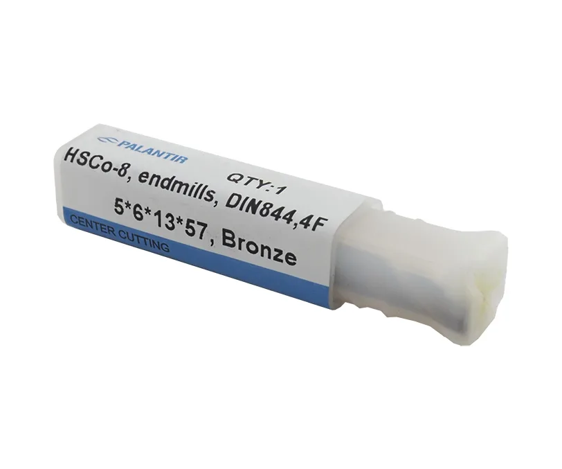 Фреза концевая (PALANTIR) из быстрорежущей стали EMP-4F-5x57-HSCo-8-BR, арт. 00098160: фото 3