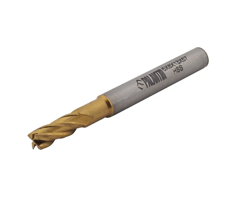 Фреза концевая (PALANTIR) из быстрорежущей стали EMP-4F-5x57-HSS-TiN, арт. 00098143