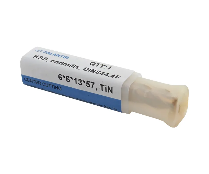 Фреза концевая (PALANTIR) из быстрорежущей стали EMP-4F-6x57-HSS-TiN, арт. 00098144: фото 3