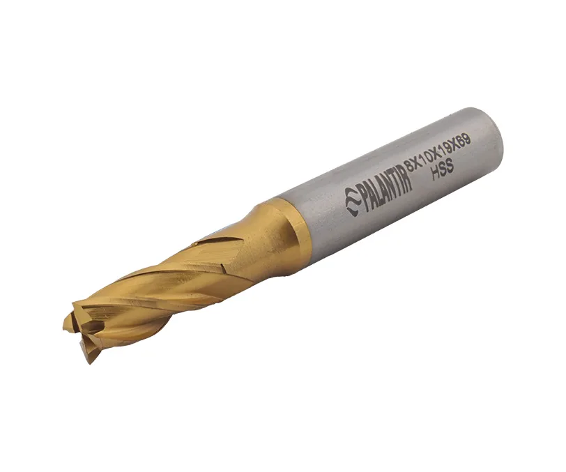 Фреза концевая (PALANTIR) из быстрорежущей стали EMP-4F-8x69-HSS-TiN, арт. 00098146