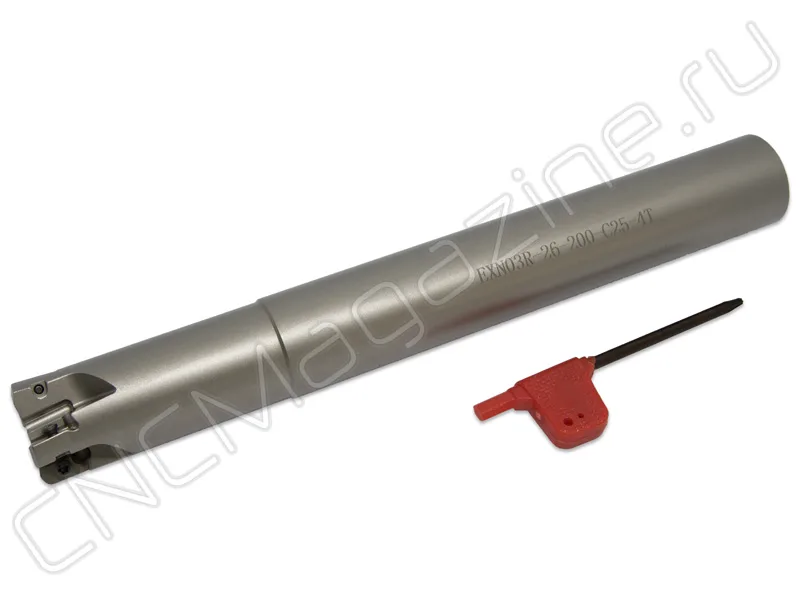 высокоскоростная фреза со сменными пластинами CNCM EXN03R-26-200-C25-4T, арт. 21405