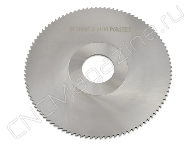 Фреза дисковая отрезная 100х22х1.6 z100 Р6М5К5 ГОСТ 2679-93 CNCM, арт. 23694