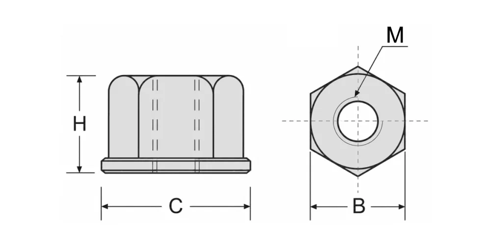 Гайка шестигранная с фланцем M16 MetalCraft, арт. 00132207: фото 3