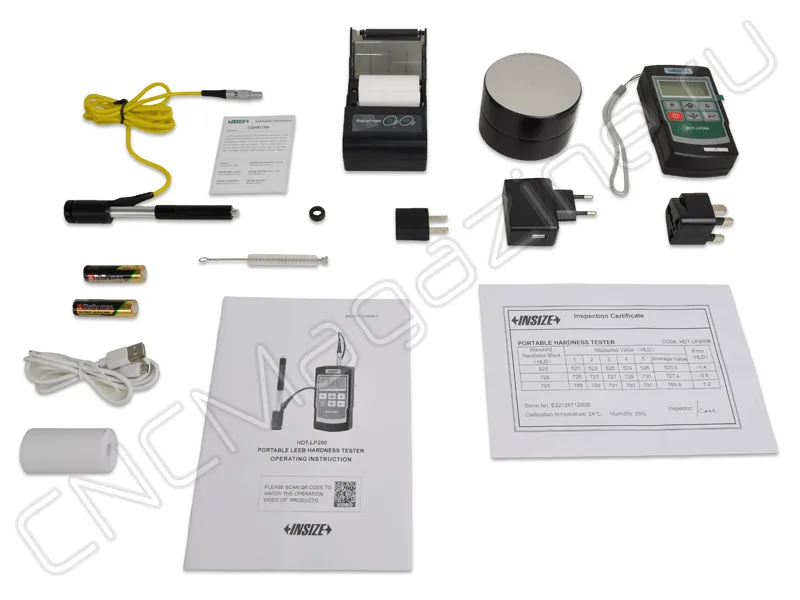 Твердомер электронный портативный (с принтером, bluetooth) INSIZE HDT-LP200B, арт. 22799: фото 3