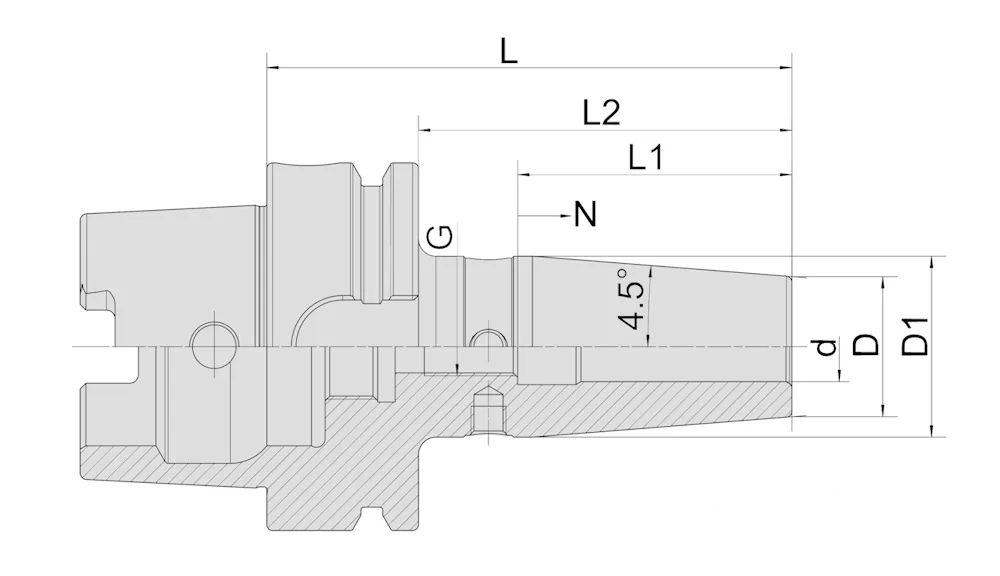Патрон термозажимной MetalCraft HSK63A-SF16-200, арт. 00101432: фото 2