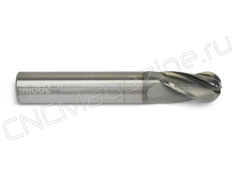 фреза сферическая твердосплавная Intool IA21-16-30100-B4, арт. 13529