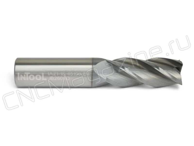 фреза концевая твердосплавная Intool IA21-18-45100-E4, арт. 13516