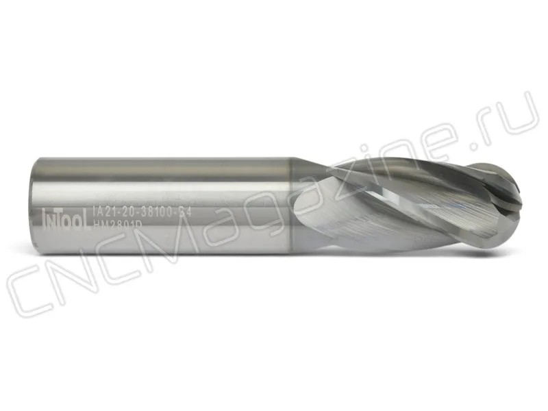 фреза сферическая твердосплавная Intool IA21-20-38100-B4, арт. 13891