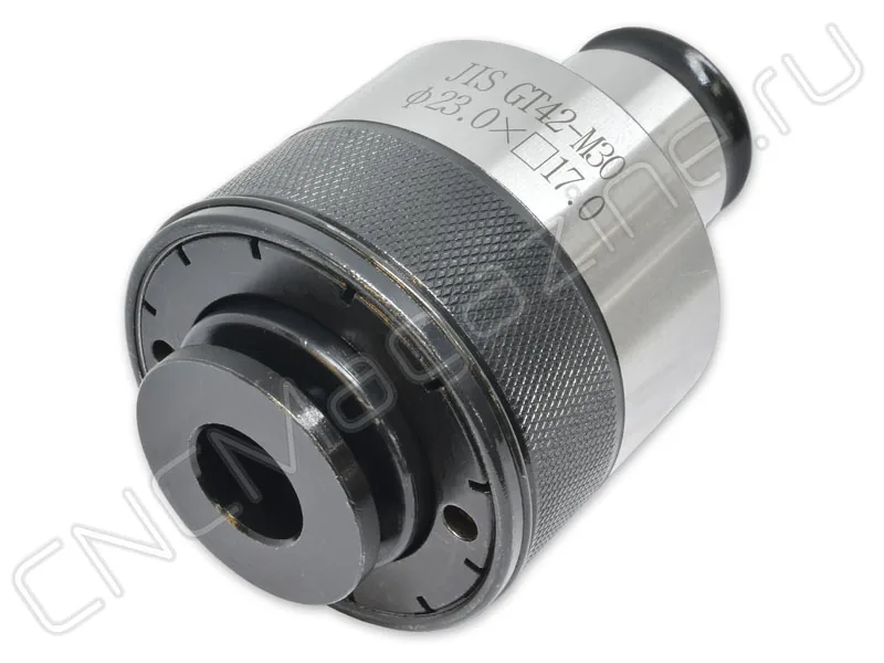 JIS-GT42 M30 23x17 Быстросменная резьбонарезная цанга с обгонной муфтой CNCM, арт. 28073