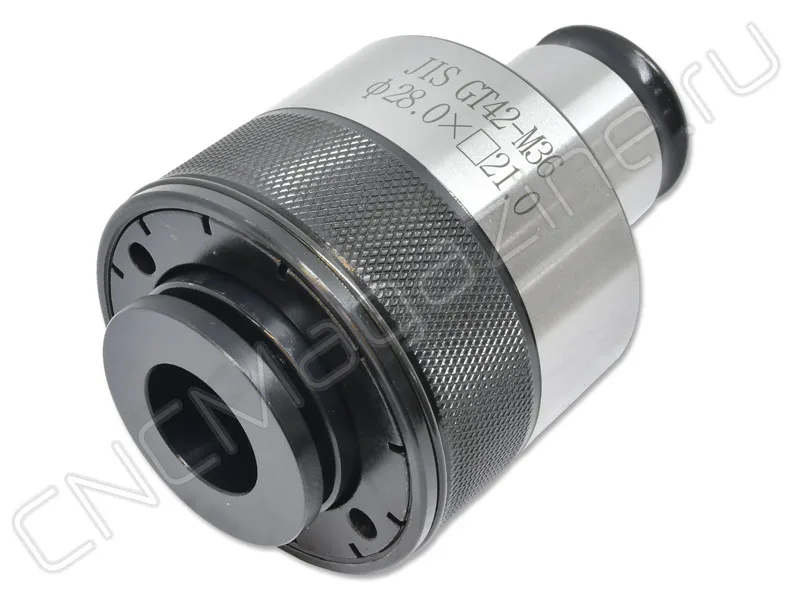 JIS-GT42 M36 28x21 Быстросменная резьбонарезная цанга с обгонной муфтой CNCM, арт. 28075