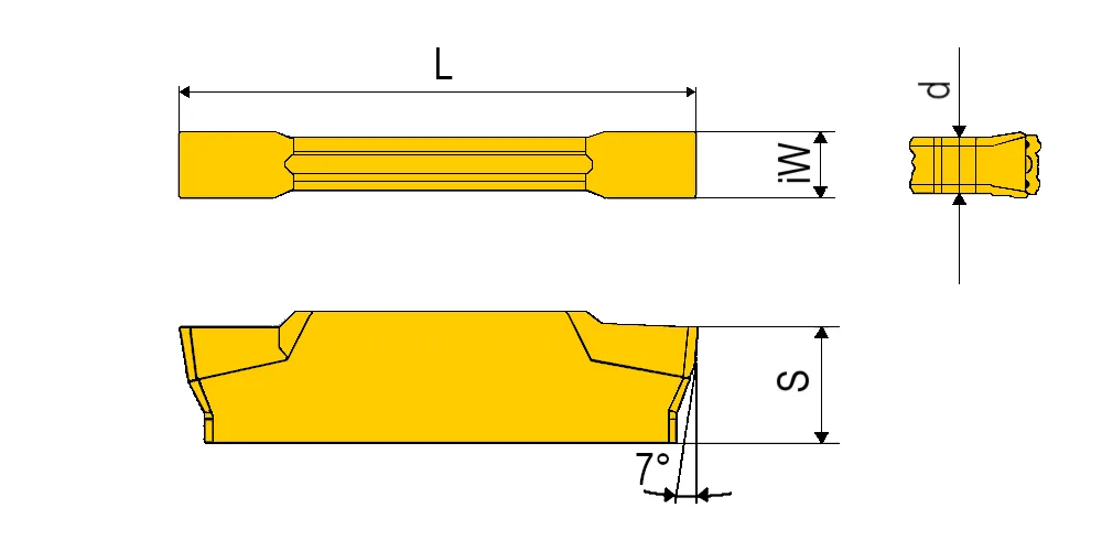 Пластина отрезная, канавочная MetalCraft JSMN150-TC-1020, арт. 00083222: фото 2
