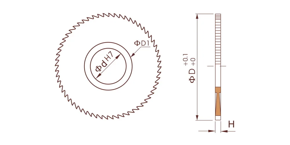 Фреза дисковая твердосплавная по металлу OLICNC KAA-D63xd16x0,8xS100T-TiAlN, арт. 00107900: фото 2