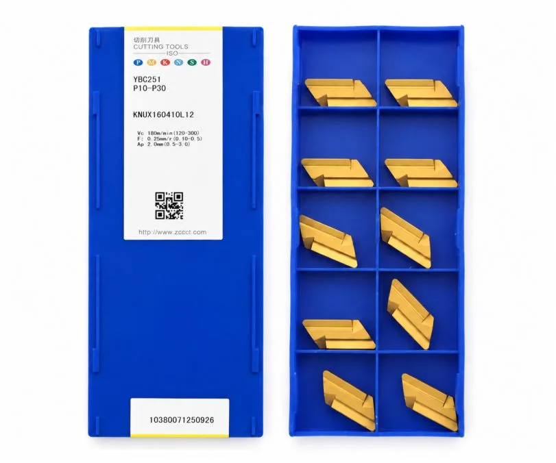 Пластина токарная для точения ZCC CT KNUX160410L12-YBC251, арт. 00126670