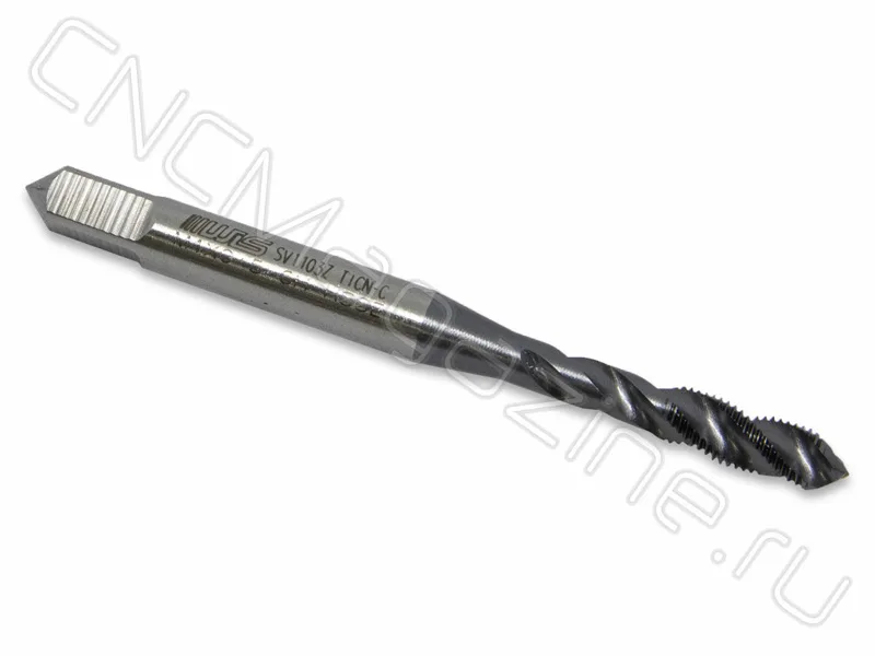 Метчик правый М4х0,5 HSS-E 6H спиральная канавка 38°, TiAlN (TA0200405) WILSON, арт. 05079