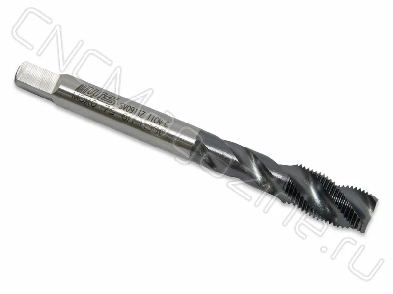 Метчик правый М8х0.75 HSS-E 6H спиральная канавка 38°, TiAlN (TA02008075) WILSON, арт. 05085