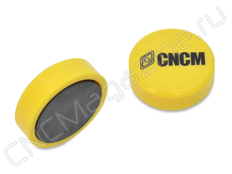 Магнит для станка и доски, d 30 мм, желтый, CNCM, 1 шт., арт. 29678: фото 2