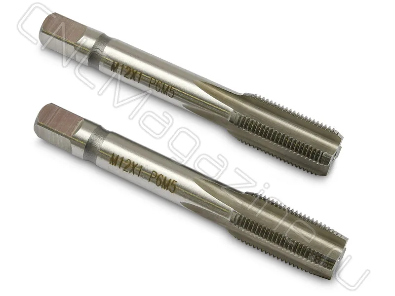 Метчик машинно-ручной М12х1.0 HSS ГОСТ 3266-81 (компл 2 шт) CNCM, арт. 19775
