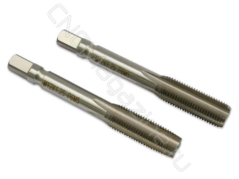 Метчик машинно-ручной М12х1.25 HSS ГОСТ 3266-81 (компл 2 шт) CNCM, арт. 19776