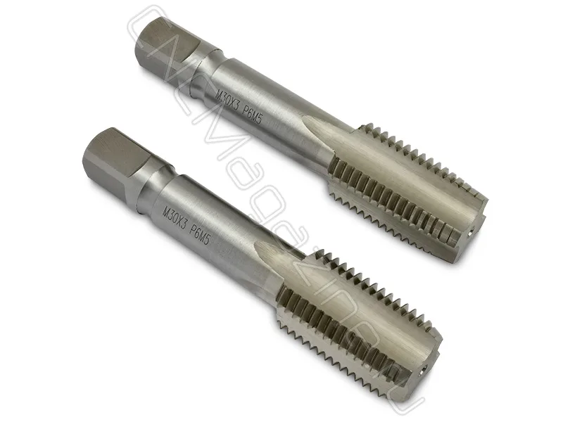 Метчик машинно-ручной М30х3.0 HSS ГОСТ 3266-81 (компл 2 шт) CNCM, арт. 19803