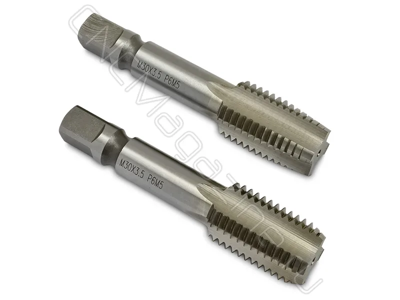 Метчик машинно-ручной М30х3.5 осн, HSS ГОСТ 3266-81 (компл 2 шт) CNCM, арт. 19804