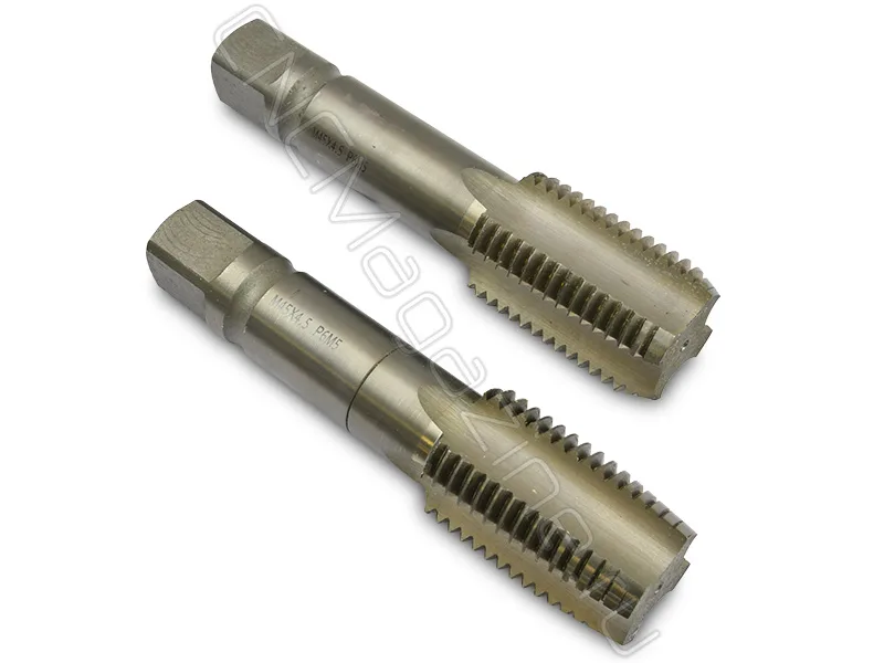 Метчик машинно-ручной М45х4.5 осн, HSS ГОСТ 3266-81 (компл 2 шт) CNCM, арт. 19815