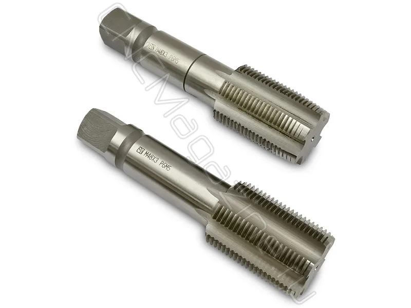 Метчик машинно-ручной М48х3.0 HSS ГОСТ 3266-81 (компл 2 шт) CNCM, арт. 19816