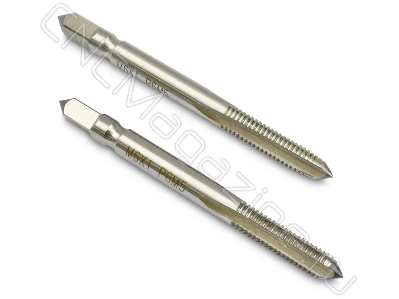 Метчик машинно-ручной М6х1.0 осн, HSS ГОСТ 3266-81 (компл 2 шт) CNCM, арт. 19771