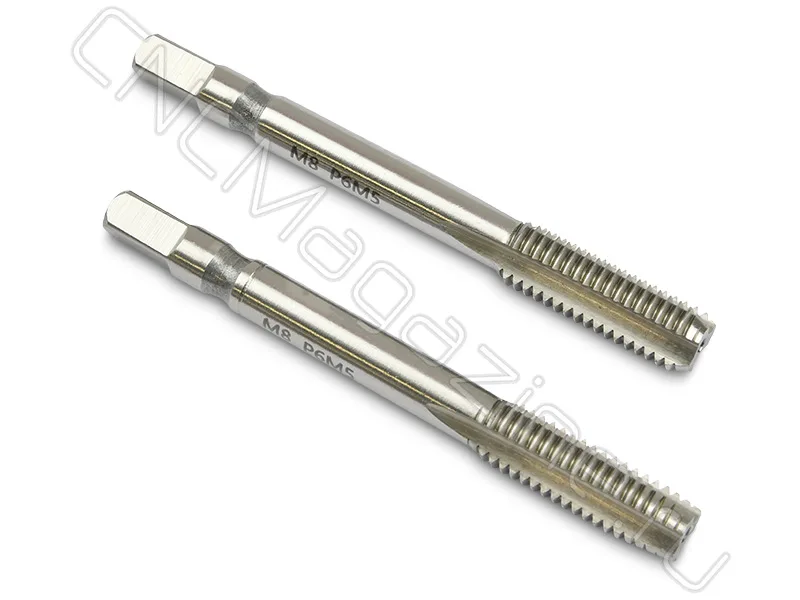 Метчик машинно-ручной М8х1.25 осн, HSS ГОСТ 3266-81 (компл 2 шт) CNCM, арт. 19772
