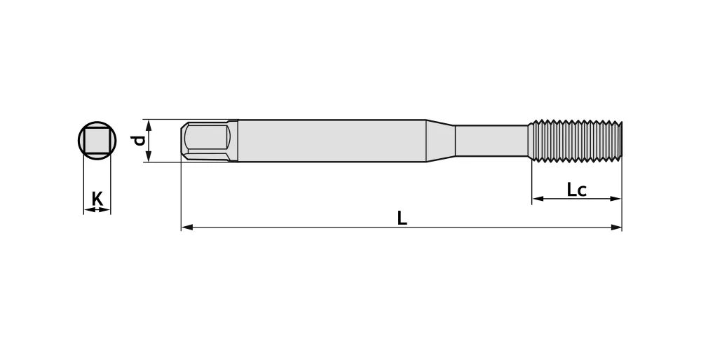 Метчик-раскатник M6x1 с покрытием TiCN (PALANTIR), арт. 00098592